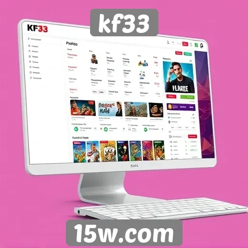 Análise da interface do site kf33 para jogadores